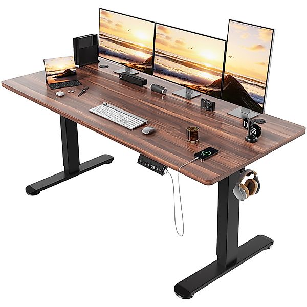 HOMALL Schreibtisch Höhenverstellbarer Elektrisch Schreibtisch, Vierteilige günstig online kaufen