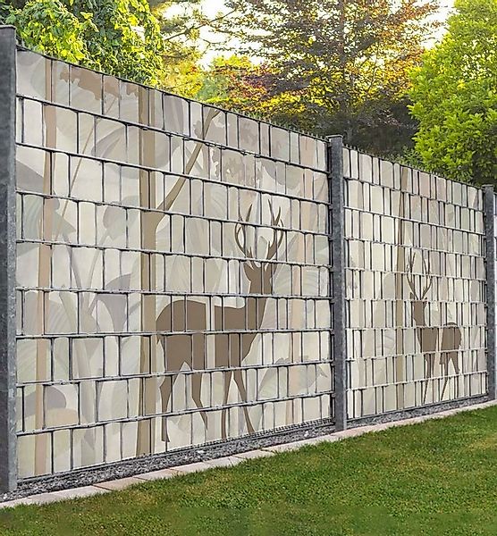 MyMaxxi Sichtschutzstreifen Sichtschutzstreifen Boho Stil Hirsche im Wald S günstig online kaufen
