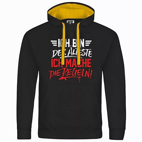 deinshirt Kapuzenpullover Herren Kapuzenpullover Ich bin der Älteste ich ma günstig online kaufen