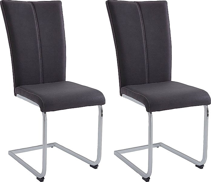 Home affaire Freischwinger "Nils", (Set), 2 St., Luxus-Microfaser Lederopti günstig online kaufen