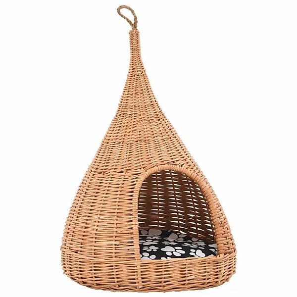 Katzenhaus Mit Kissen 40 X 60 Cm Naturweide Tipi günstig online kaufen