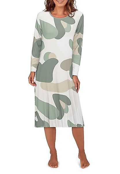 TOM TAILOR Nachthemd TOM TAILOR Damen Nachthemd grün bedruckt (1-tlg) günstig online kaufen