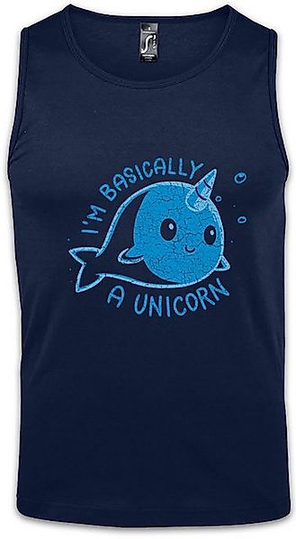 Urban Backwoods Tanktop I'm Basically A Unicorn Ärmelloses T-Shirt Einhorn günstig online kaufen