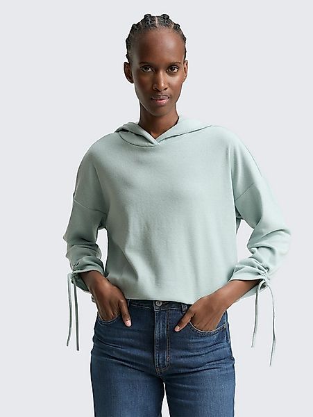 TOM TAILOR Denim Langarmshirt T-Shirt Loose Fit Langarmshirt mit Kapuze günstig online kaufen