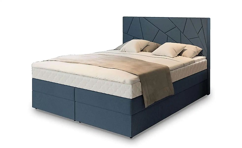 MASSENO Boxbett mit Bettkasten Trani ¦ blau ¦ Maße (cm): B: 180 H: 115 Bett günstig online kaufen
