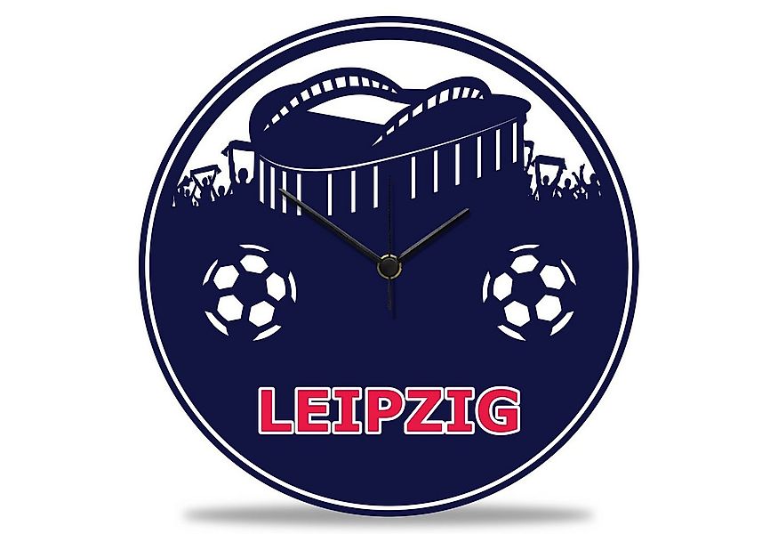 GRAVURZEILE Wanduhr aus Holz Vereinsliebe Leipzig - UV Druck - günstig online kaufen