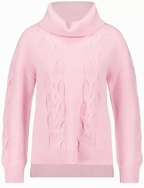 GERRY WEBER Rundhalspullover Rollkragenpullover mit Zopfmuster günstig online kaufen