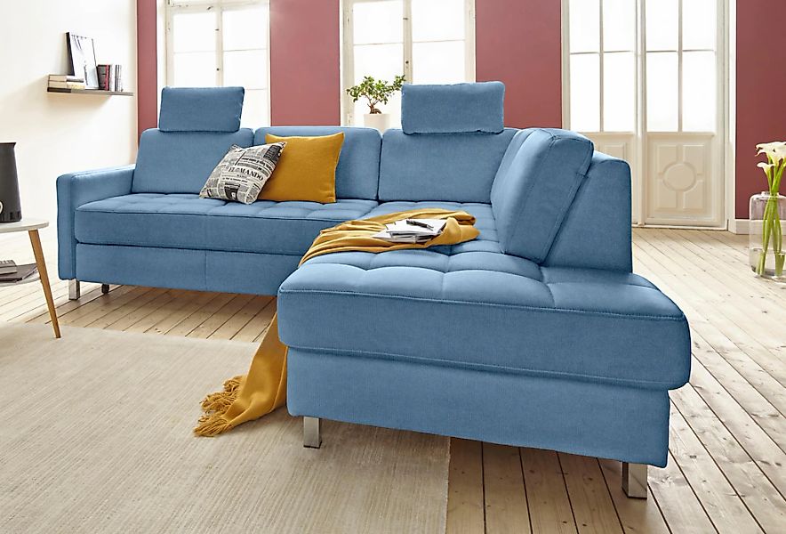 sit&more Ecksofa "Pablo L-Form", wahlweise mit Bettfunktion und Bettkasten günstig online kaufen
