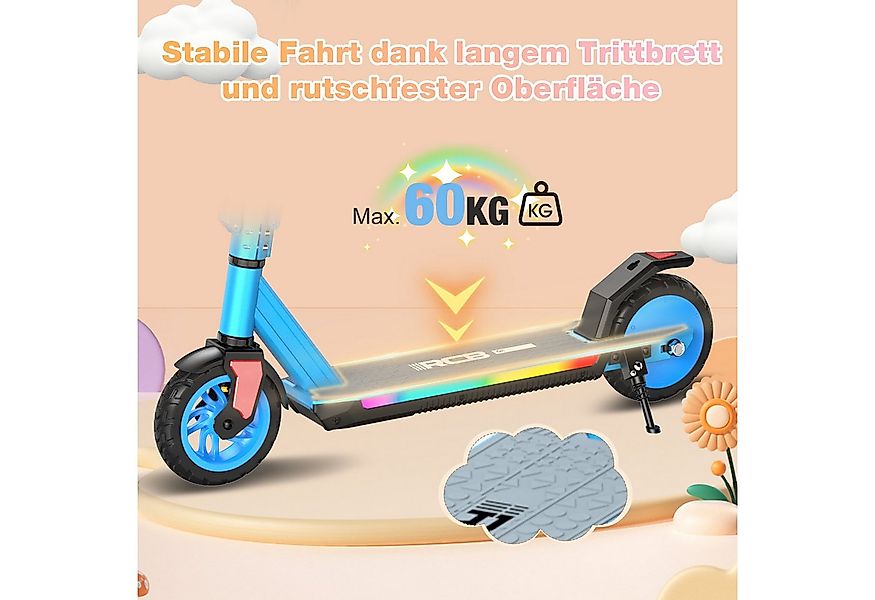 RCB TECH Elektro-Kinderroller R12 PRO mit verstellbarer Höhe, 7-Zoll-Vollgu günstig online kaufen