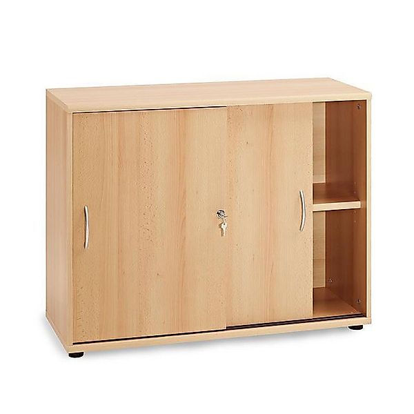 Lomadox Aktenschrank TYP4000 Buche hell Nachbildung 2OH Schiebetüren H=76cm günstig online kaufen