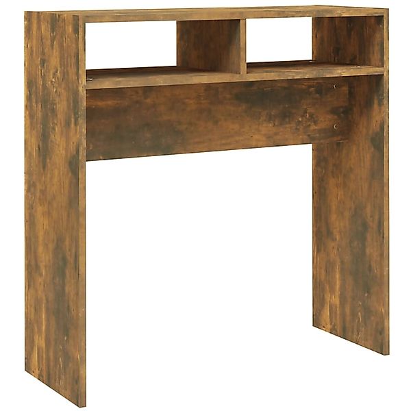 vidaXL Konsolentisch Räuchereiche 78x30x80 cm Holzwerkstoff 815936 günstig online kaufen