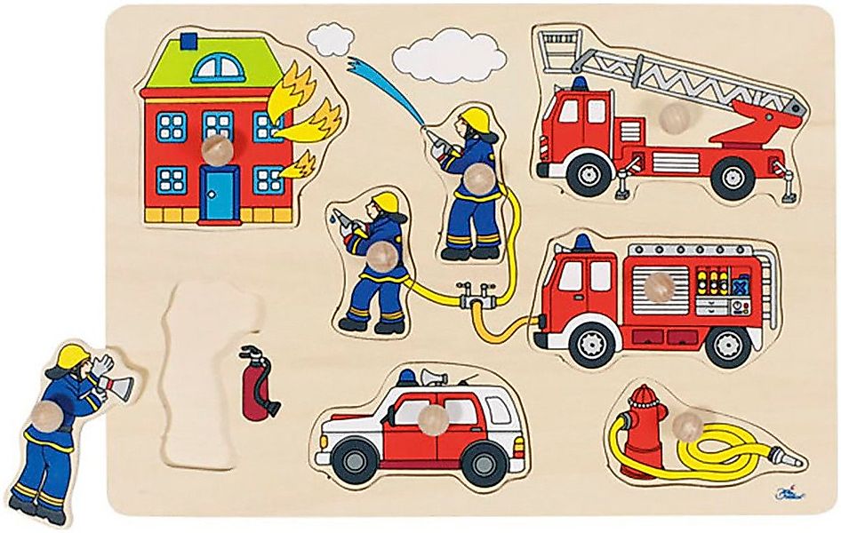 goki Steckpuzzle Steckpuzzle Feuerwehr 8T, 8 Puzzleteile günstig online kaufen