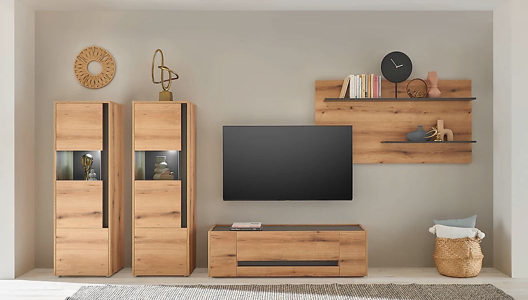 Home affaire Wohnwand "City/Giron" Set, 4 Stk. tlg. günstig online kaufen