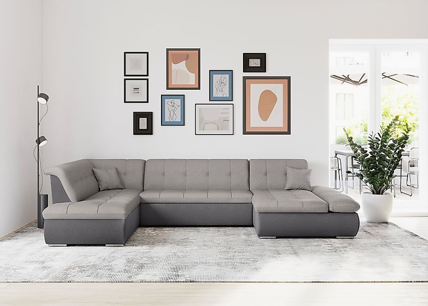 DOMO collection Wohnlandschaft "Moric U-Form auch in Cord", im XXL-Format, günstig online kaufen