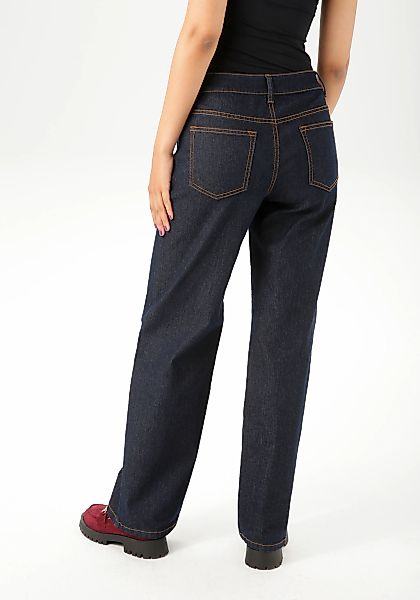 Aniston CASUAL Straight-Jeans mit trendig weitem Bein günstig online kaufen