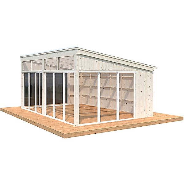 Palmako Pavillon Nova 21,5 m² Transparent Tauchgrundiert 602 cm x 396 cm günstig online kaufen