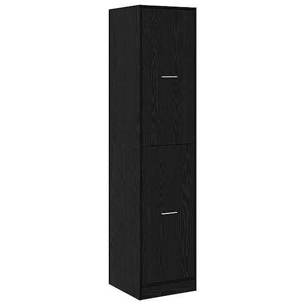 vidaXL Fächerschrank Apotheker Schrank Schwarz Eiche 40x41x174.5 cm Spanpla günstig online kaufen