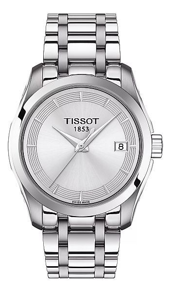 Tissot COUTURIER Lady, Silver, Metallarmband T035.210.11.031.00 Damenuhr günstig online kaufen