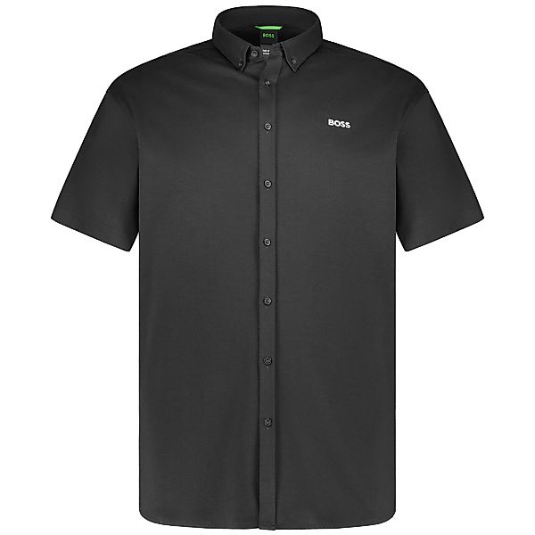 BOSS Freizeithemd aus "Dynamic Jersey" Farbe schwarz Größe: 6XL günstig online kaufen