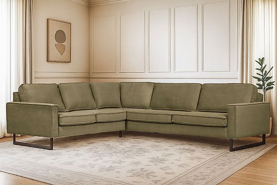 Home affaire Ecksofa »Pinto, XXL, 250/290 cm, langer Schenkel, Ottomane« Co günstig online kaufen