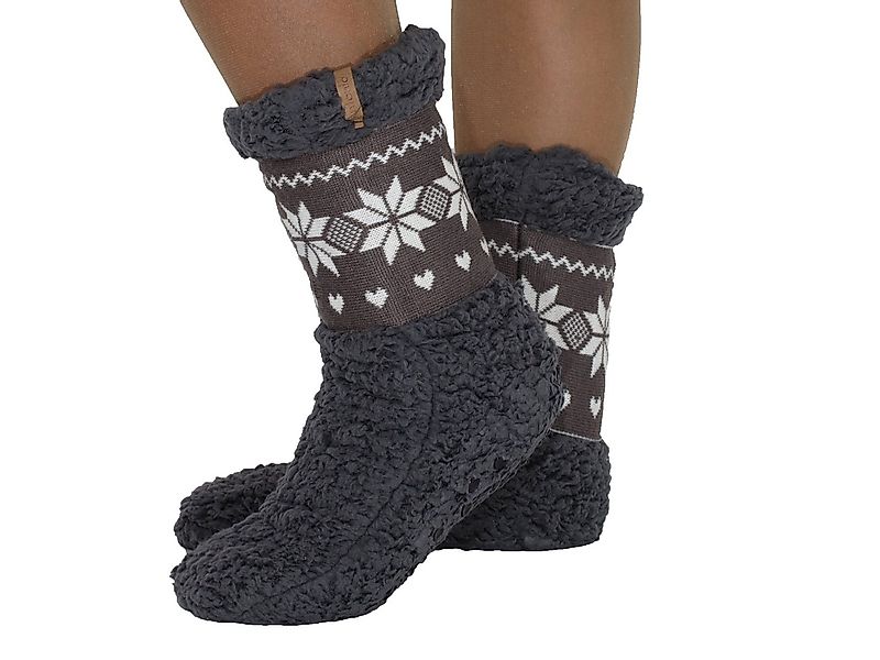 Markenwarenshop-Style Haussocken Damen Hüttensocken Haussocken Hüttenschuhe günstig online kaufen