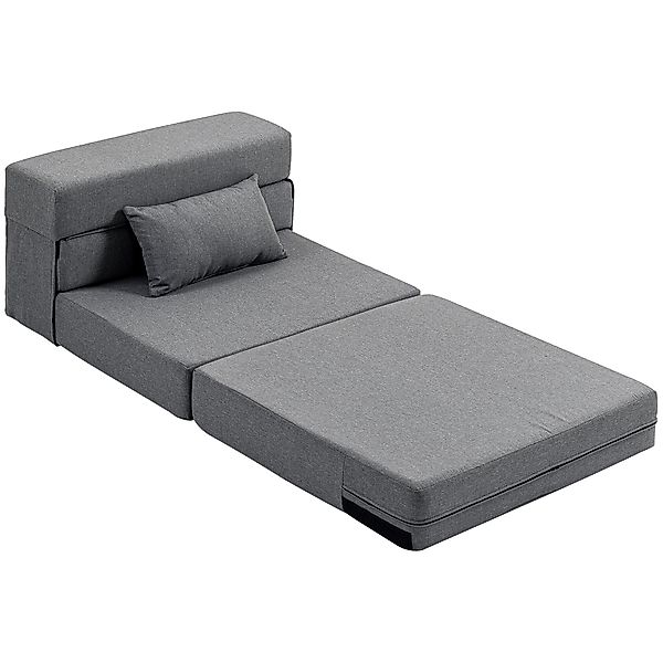HOMCOM Einzelsessel zum Schlafsofa, klappbarer Sessel, inkl. Kissen, tragba günstig online kaufen