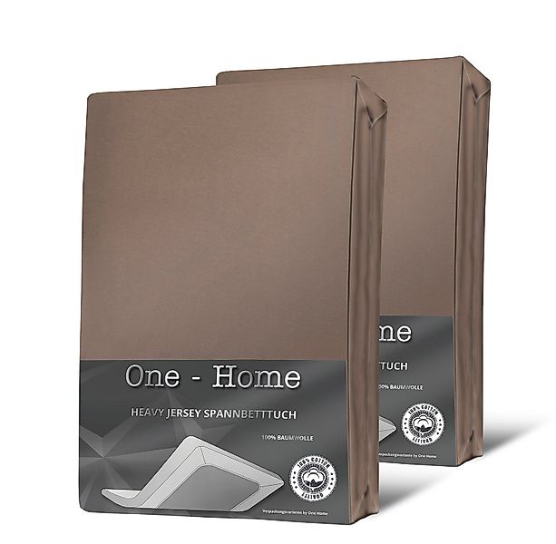 One Home Spannbettlaken Heavy, Jersey, Gummizug: günstig online kaufen