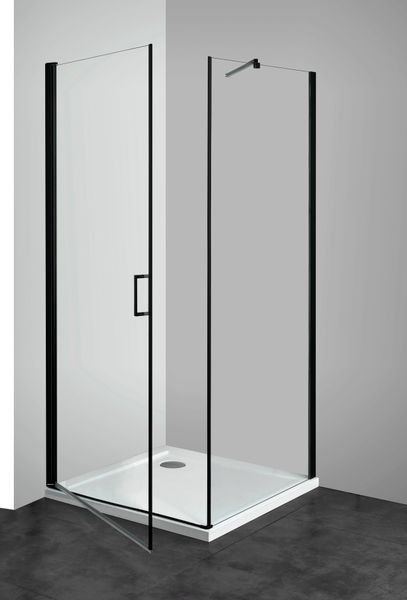 welltime Eckdusche Florenz Black, BxT: 90x90 günstig online kaufen