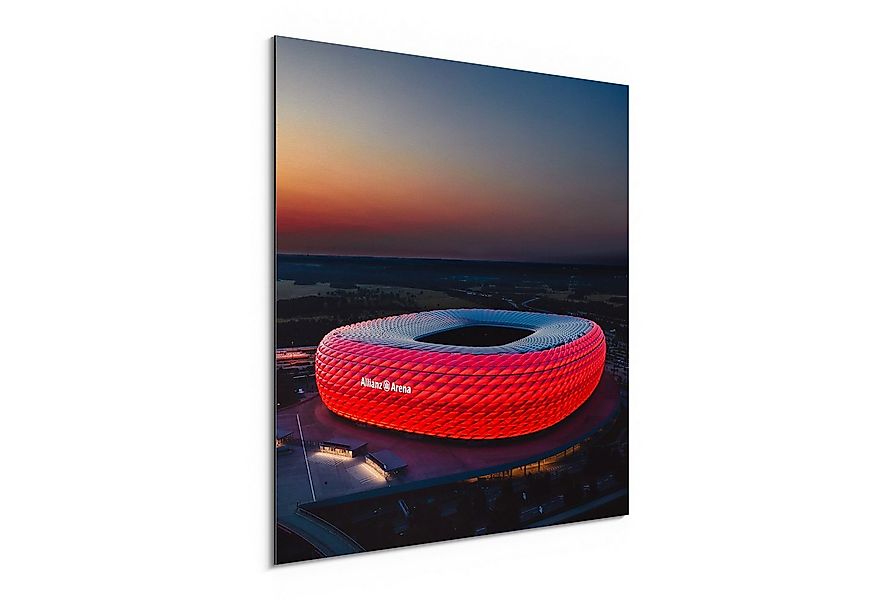 DEQORI Metallbild 'Allianz Arena, München', Alu Dibond Bild Aluminium Aluve günstig online kaufen