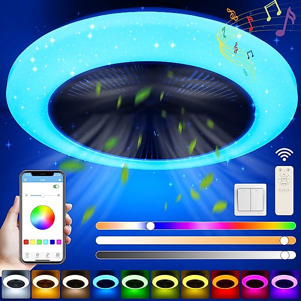 LETGOSPT LED Deckenleuchte 50W RGB Streamer-Licht günstig online kaufen
