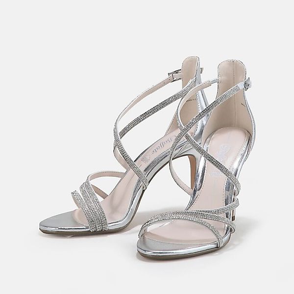 Buffalo Buffalo Makai 2 Silber High-Heel-Sandalette günstig online kaufen