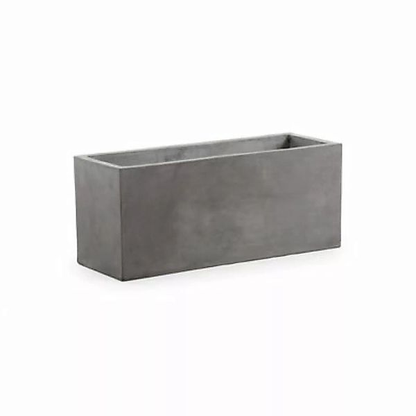 Blumenkasten  stein grau / Beton - L 70 x P 30 x H 30 cm - Unopiu - Grau günstig online kaufen