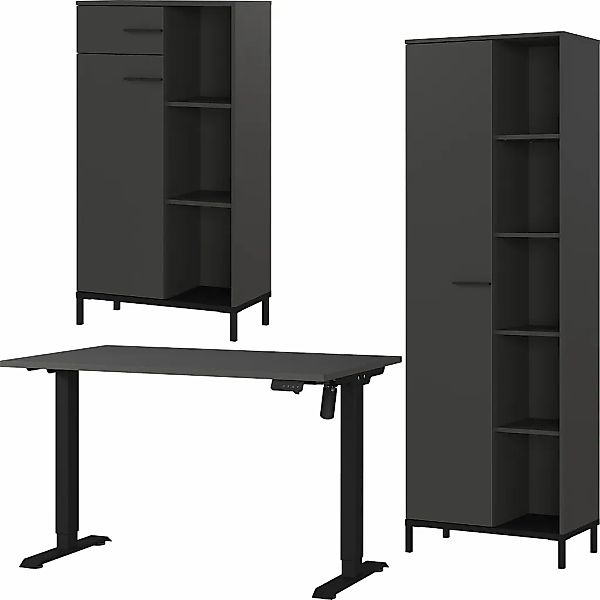 GERMANIA Büromöbel-Set "GW-Rovigo", (3 tlg.), Schreibtisch elektrisch höhen günstig online kaufen