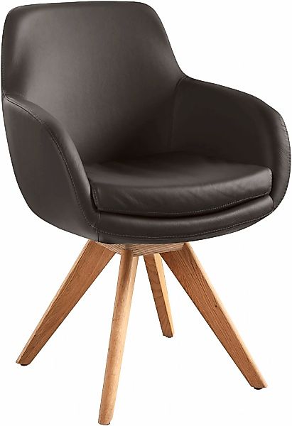Musterring Esszimmerstuhl "Tavia", (Set), 2 St., Echtleder, Stativgestell E günstig online kaufen