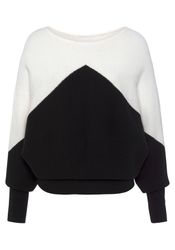 LASCANA Strickpullover mit Colorblock-Optik und leichten Fledermausärmeln günstig online kaufen