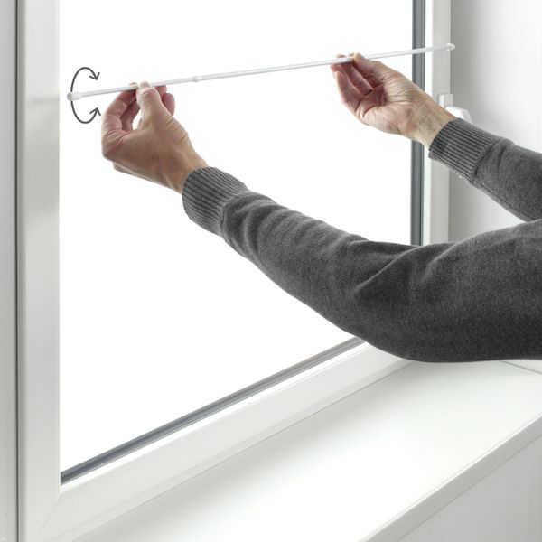 GARDINIA Scheibenstange "Klemmstange mit Ausgleichskeil" Ø 8 mm 1 läufig-lä günstig online kaufen