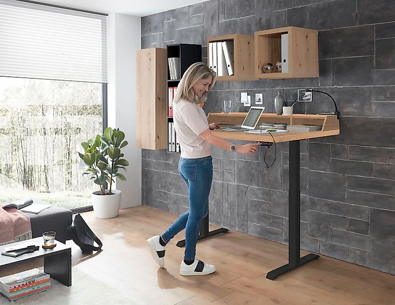 Mäusbacher "Big System Office" Breite 140 cm, elektrisch höhenverstellbar günstig online kaufen