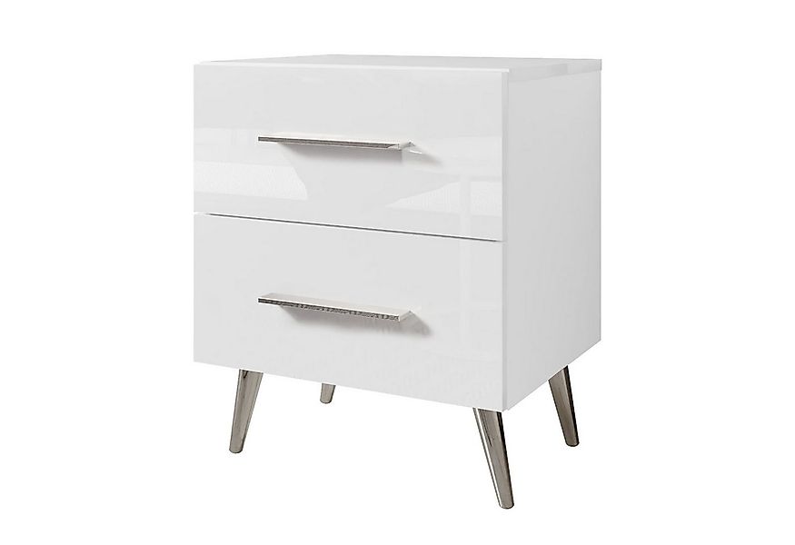Lookway Nachttisch AURA LUX mit Hochglanzfronten mit LED-Beleuchtung und Gr günstig online kaufen