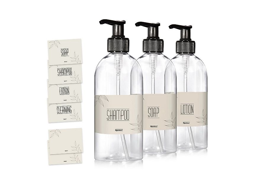 Oputec Seifenspender 3 x 500ml Seifenspender aus Kunststoff Flasche zum Bef günstig online kaufen