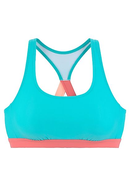 LASCANA ACTIVE Bustier-Bikini-Top Janni, mit kontrastfarbenen Details günstig online kaufen