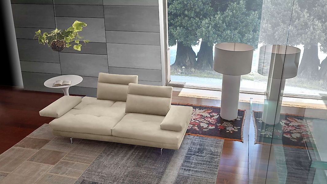 CALIA ITALIA 3-Sitzer "Toby Wing, Designsofa mit hohem Sitzkomfort, bequem günstig online kaufen