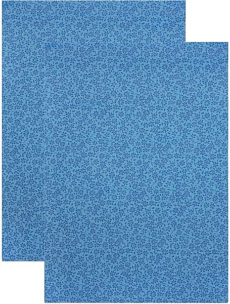 Lashuma Geschirrtuch Kornblume, (Set, 2-tlg), Blaue günstig online kaufen