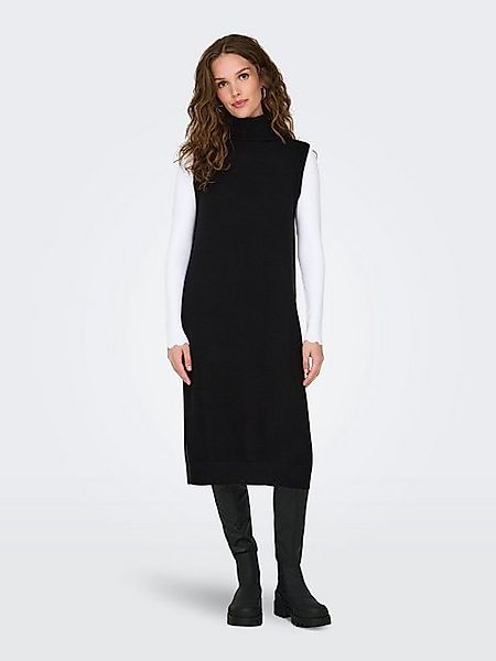 JACQUELINE de YONG Strickkleid Rollkragen Ärmellos Knit Fit Lang (knielang) günstig online kaufen