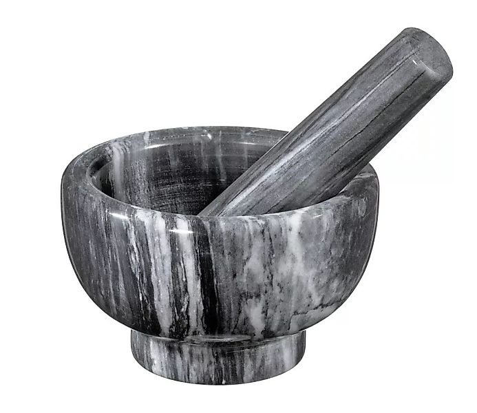 Küchenprofi Mörser Marmor mit Stößel Schwarz günstig online kaufen