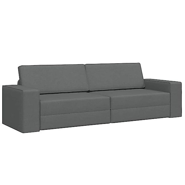 vidaXL Sofa Boden-Sofa-Bett Dunkelgrau 245 x günstig online kaufen