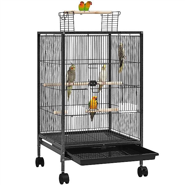 Yaheetech Vogelkäfig mit Rollen Wellensittich-Käfig mit günstig online kaufen