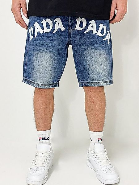 DADA Supreme Jeansshorts Loose Baggy Denim Bermuda mit Frontlogo Front Logo günstig online kaufen