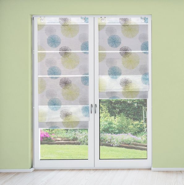 HOME WOHNIDEEN Raffrollo "RAWLINS" mit Ösen freihängend bedruckt günstig online kaufen