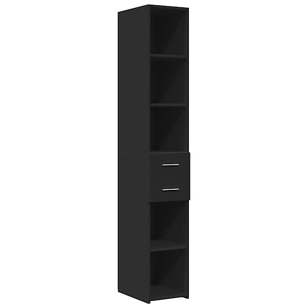 vidaXL Highboard Schwarz 30x42,5x185 cm Holzwerkstoff 846237 günstig online kaufen