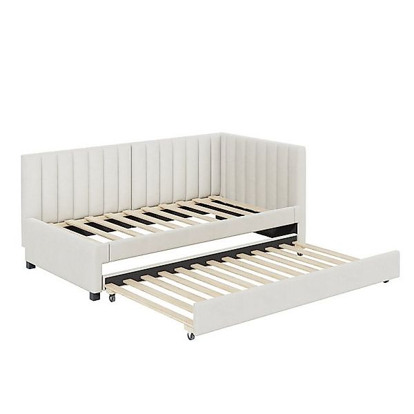 Gotagee Polsterbett Jugendbett Ausziehbares Funktionsbett Gästebetten Schla günstig online kaufen